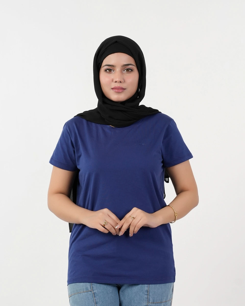 Eminent Women's Half Sleeves Printed T-Shirt - Navy Blue, Women T-Shirts & Tops, Eminent, Chase Value