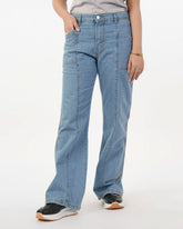 Eminent Women's Wider Leg Denim Pant - Light Blue, Women Pants & Tights, Eminent, Chase Value