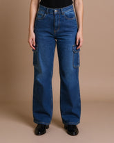 Women Cargo Denim Pants