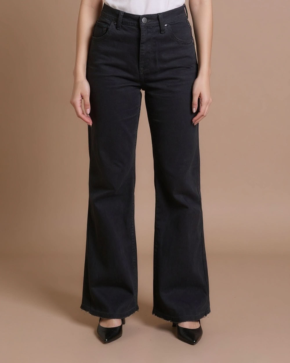 Women's Bell Bottom Denim Pants, Women Pants & Tights, Chase Value, Chase Value