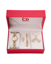 Women's Watch & Jewellery Gift Set