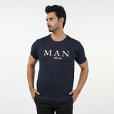 Valuable Men's Half Sleeves T-Shirt -Navy Blue, Men's T-Shirts & Polos, Chase Value, Chase Value