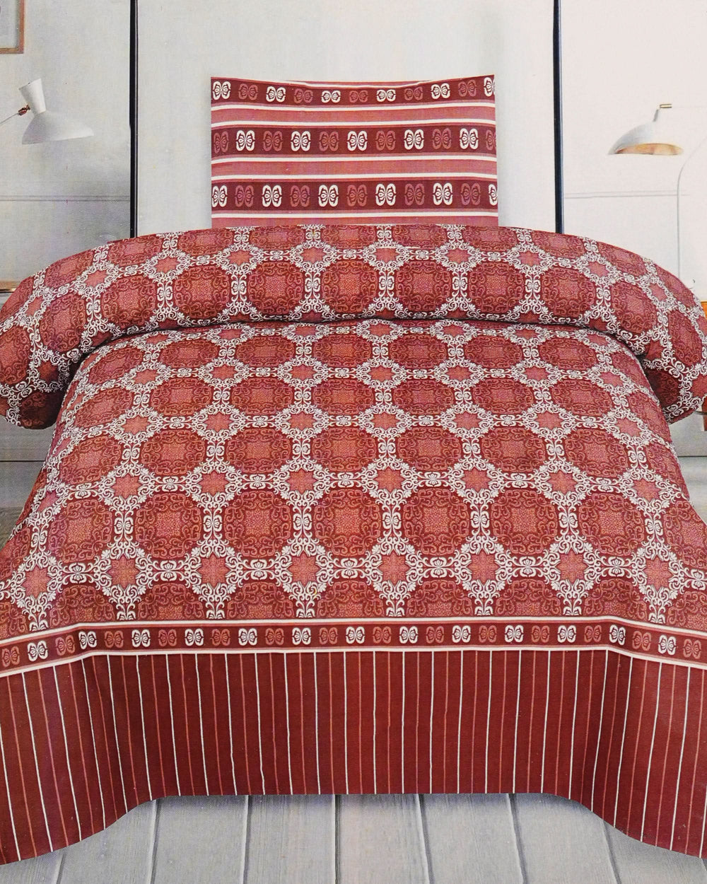 Valuables Single Bed Sheet – Salonika, Single Size Bed Sheet, Chase Value, Chase Value