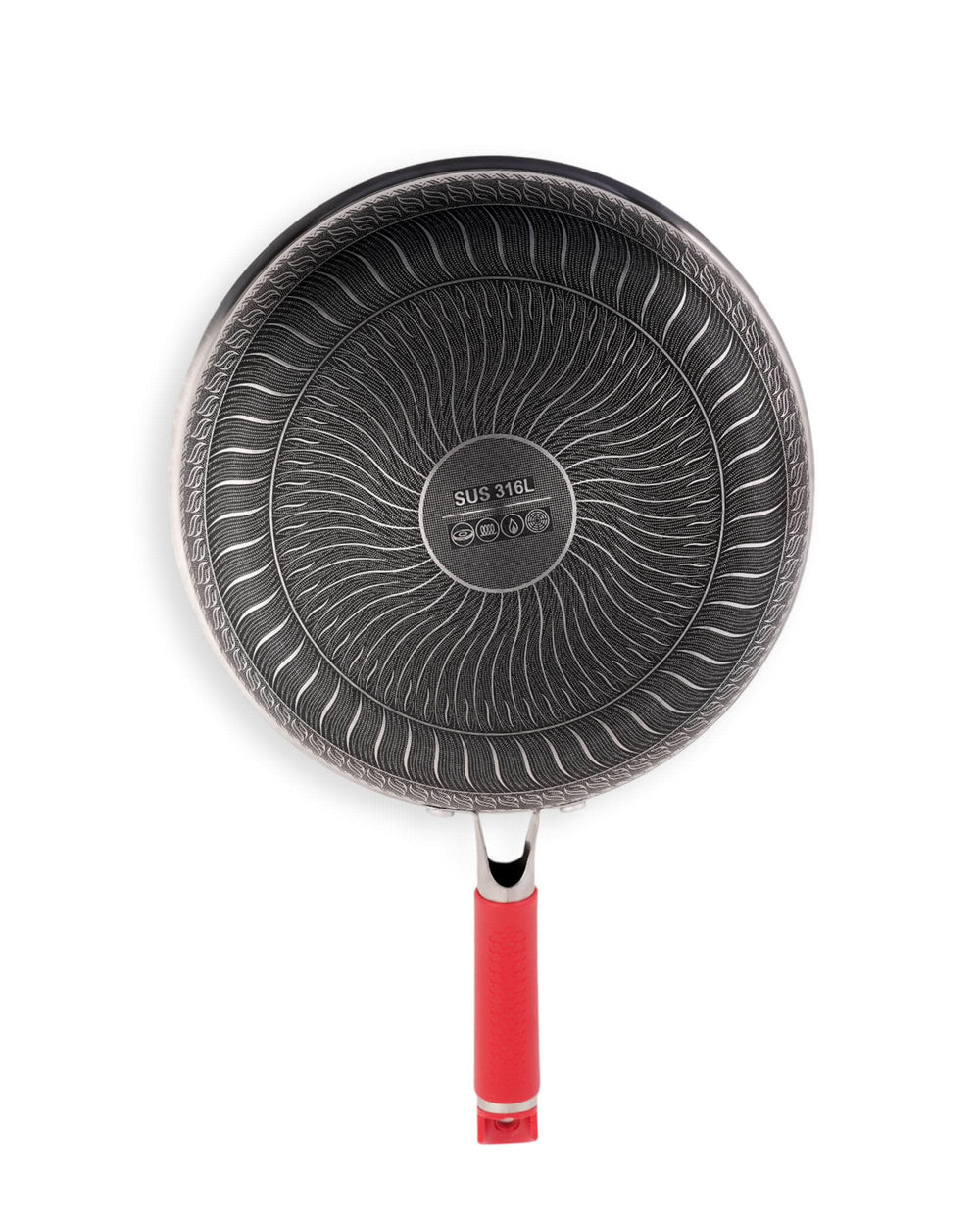 HoneyComb LaserCut Non-Stick Fry Pan – 24CM, Cookware & Pans, Chase Value, Chase Value