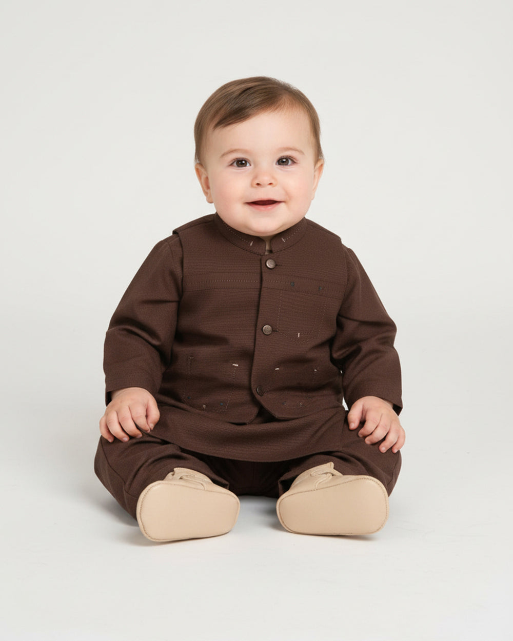 Newborn Boys’ Waistcoat Suit, Newborn Boys Shalwar Suits, Chase Value, Chase Value