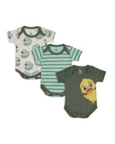 Newborn 3 Pcs Romper Set, Newborn Boys Rompers, Chase Value, Chase Value