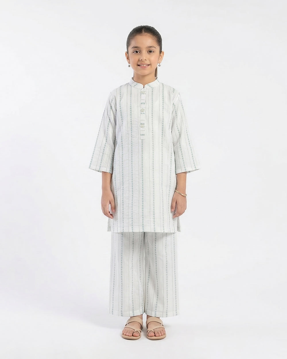 Girl’s Jacquard Shalwar Kameez Suit, Girls Shalwar Kameez, Chase Value, Chase Value