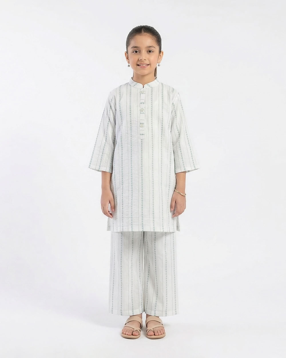 Girl’s Jacquard Shalwar Kameez Suit, Girls Shalwar Kameez, Chase Value, Chase Value