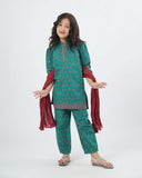 Eminent Girls 03 Pcs Suit - Green, Girls Shalwar Kameez, Eminent, Chase Value
