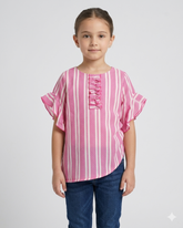 Valuables Girls Half Sleeves Woven Top, Girls Tops, Chase Value, Chase Value