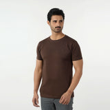 Eminent Men's Round Neck Half Sleeves T-Shirt - Brown, Men's T-Shirts & Polos, Eminent, Chase Value
