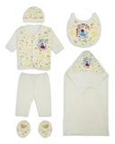 Valuables Newborn 6-Piece Wrapping Sheet Set – Bear, Newborn Gift Set, Chase Value, Chase Value