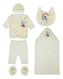 Valuables Newborn 6-Piece Wrapping Sheet Set – Bear, Newborn Gift Set, Chase Value, Chase Value
