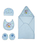 Valuables Newborn 6-Piece Wrapping Sheet Set – Bear, Newborn Gift Set, Chase Value, Chase Value