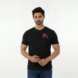 Men's Eminent Round Neck Half Sleeves Printed T-Shirt - Black, Men's T-Shirts & Polos, Eminent, Chase Value
