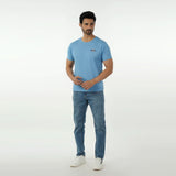 Eminent Men's Round Neck Half Sleeves T-Shirt - Pacific, Men's T-Shirts & Polos, Eminent, Chase Value