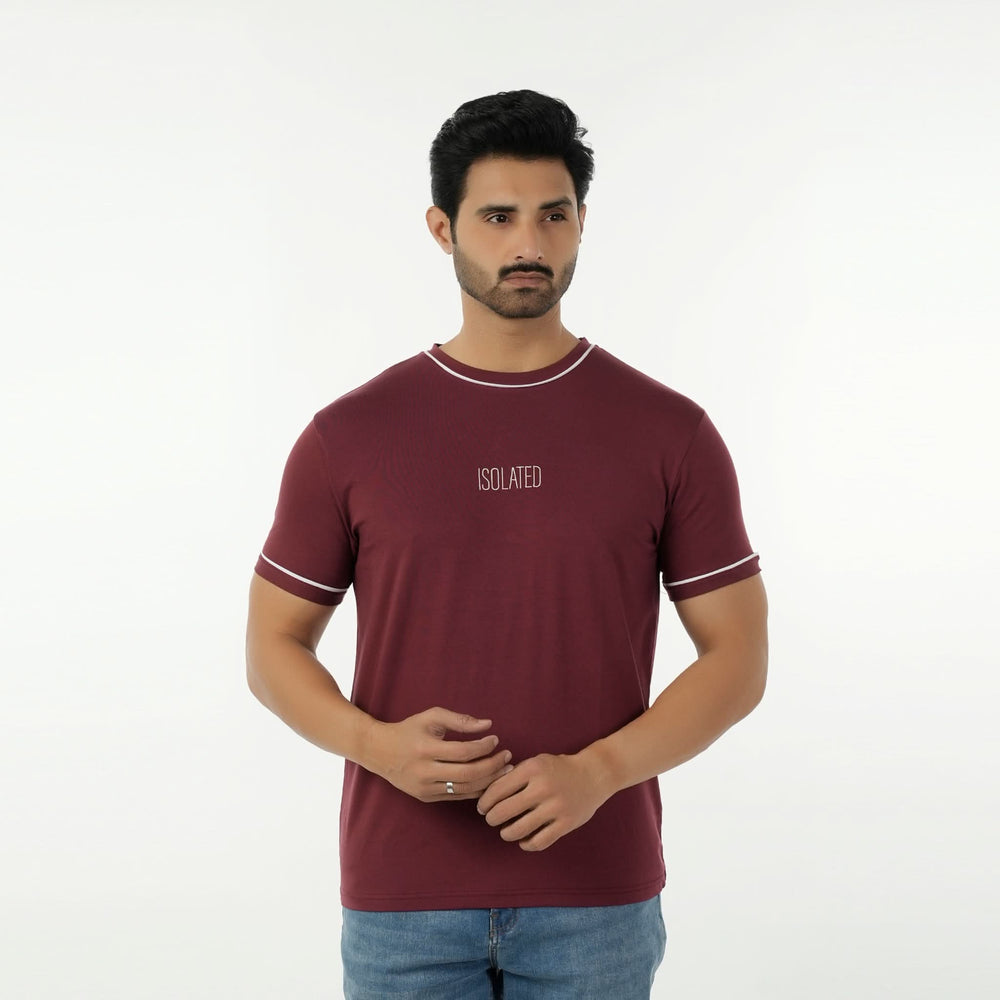 Eminent Men's Printed Half Sleeves T-Shirt - Maroon, Men's T-Shirts & Polos, Eminent, Chase Value