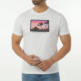 Eminent Men's Round Neck Half Sleeves Printed T-Shirt - White, Men's T-Shirts & Polos, Eminent, Chase Value