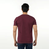 Eminent Men's Round Neck Half Sleeves Printed T-Shirt - Maroon, Men's T-Shirts & Polos, Eminent, Chase Value