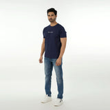 Men's Eminent Round Neck Half Sleeves Printed T-Shirt - Navy Blue, Men's T-Shirts & Polos, Eminent, Chase Value