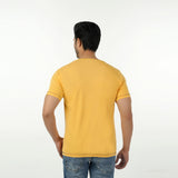 Eminent Men's Round Neck Half Sleeves Printed T-Shirt - Yellow, Men's T-Shirts & Polos, Eminent, Chase Value