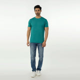 Eminent Men's Half Sleeves Round Neck T-Shirt - Teal, Men's T-Shirts & Polos, Eminent, Chase Value