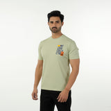 Eminent Men's Round Neck Half Sleeves T-Shirt - Laurel Green, Men's T-Shirts & Polos, Eminent, Chase Value