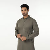 Eminent Men's Trim Fit Shalwar Suit Plain - Olive, Men's Shalwar Kameez, Eminent, Chase Value