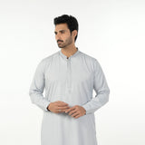 Eminent Men's Embroidered Kurta Shalwar Suit - Silver, Men's Shalwar Kameez, Eminent, Chase Value