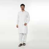 Eminent Men's Embroidered Kurta Shalwar Suit - White, Men's Shalwar Kameez, Eminent, Chase Value