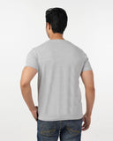 Eminent Men's Round Neck Half Sleeves Printed T-Shirt - Ash Grey, Men's T-Shirts & Polos, Eminent, Chase Value