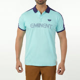Men's Eminent Half Sleeves Polo T-Shirt - Cyan, Men's T-Shirts & Polos, Eminent, Chase Value