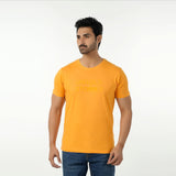 Eminent Men's Round Neck Half Sleeves Printed T-Shirt - Yellow, Men's T-Shirts & Polos, Eminent, Chase Value
