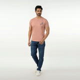 Eminent Men's Round Neck Half Sleeves Printed T-Shirt - Cork, Men's T-Shirts & Polos, Eminent, Chase Value