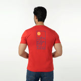 Eminent Men's Round Neck Half Sleeves Printed T-Shirt - Samba Red, Men's T-Shirts & Polos, Eminent, Chase Value