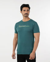 Eminent Men's Round Neck Half Sleeves Printed T-Shirt - Green, Men's T-Shirts & Polos, Eminent, Chase Value