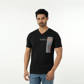 Eminent Men's Round Neck Half Sleeves Printed T-Shirt - Black, Men's T-Shirts & Polos, Eminent, Chase Value