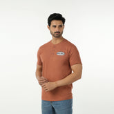 Eminent Men's Round Neck Half Sleeves Printed T-Shirt - Brown, Men's T-Shirts & Polos, Eminent, Chase Value
