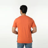 Eminent Men's Round Neck Half Sleeves Printed T-Shirt - Rust, Men's T-Shirts & Polos, Eminent, Chase Value