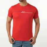Eminent Men's Round Neck Half Sleeves Printed T-Shirt - Samba Red, Men's T-Shirts & Polos, Eminent, Chase Value