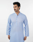 Men's Slim Fit Kurta Shalwar Suit - Sky Blue, Men's Shalwar Kameez, Chase Value, Chase Value