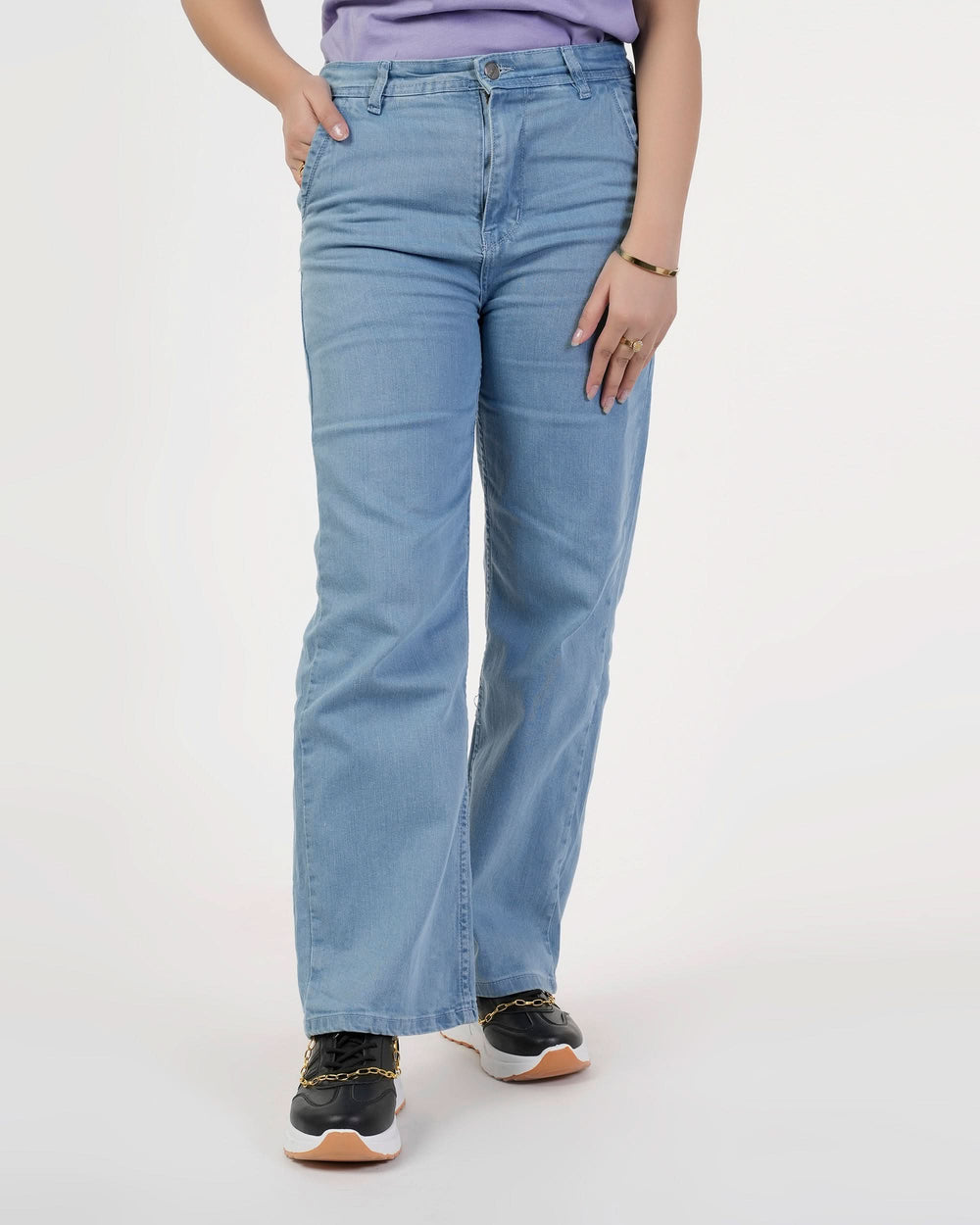Icon Women’s Wide Leg Denim Pants, Women Pants & Tights, Chase Value, Chase Value