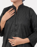 Valuable Women’s Fusion Embroidered Suit – 2-Piece Stylish Set - Black, Women Shalwar Suits, Chase Value, Chase Value