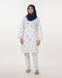 Women's Printed 2Pcs Suit - White, Women Shalwar Suits, Chase Value, Chase Value
