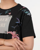 Eminent Women's Half Sleeves Printed T-Shirt - Black, Women T-Shirts & Tops, Eminent, Chase Value