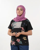 Eminent Women's Half Sleeves Printed T-Shirt - Black, Women T-Shirts & Tops, Eminent, Chase Value
