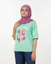 Eminent Women's Printed Half Sleeves T-Shirt - Spring Bud, Women T-Shirts & Tops, Eminent, Chase Value