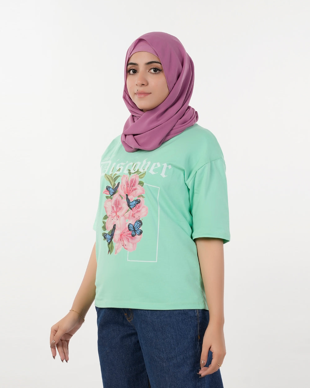 Eminent Women's Printed Half Sleeves T-Shirt - Spring Bud, Women T-Shirts & Tops, Eminent, Chase Value