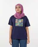 Eminent Women's Half Sleeves Printed T-Shirt - Medival Blue, Women T-Shirts & Tops, Eminent, Chase Value