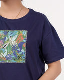 Eminent Women's Half Sleeves Printed T-Shirt - Medival Blue, Women T-Shirts & Tops, Eminent, Chase Value